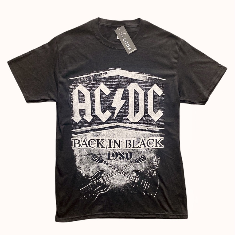 NWT! ac/dc 1980 “Back in Black” Vintage Band Tee
